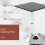 Homcom HOMCOM Adjustable Height Bar Table with Metal Frame and Square Tabletop 2
