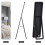 Homcom HOMCOM Full Length Mirror Free Standing or Wall Mount Dressing Bedroom Black 4