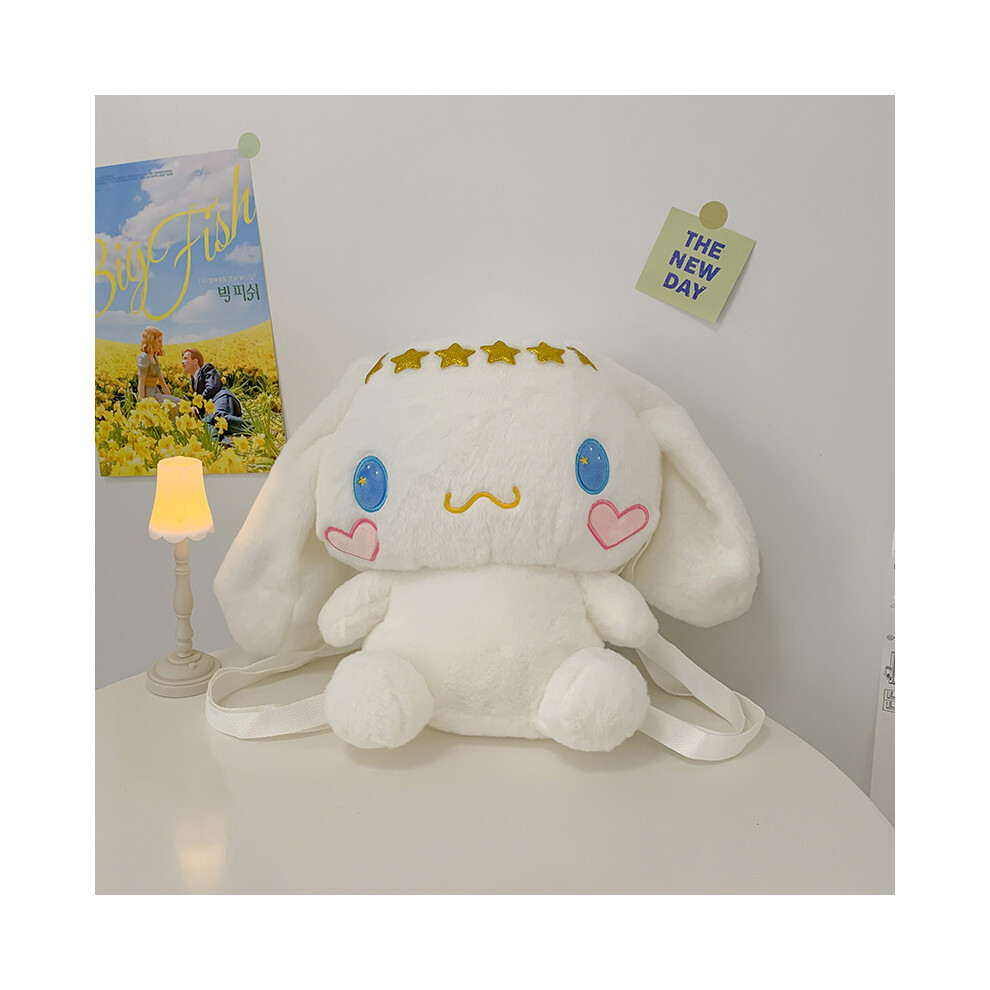 (31cm, Cinnamoroll Bag) Large Sanrio Plush Backpack Cute Cinnamoroll Plush Doll My Melody Bag