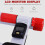 Homcom HOMCOM Foldable Stepper Adjustable Step Machine w/ Handlebar LCD Display, Red 4