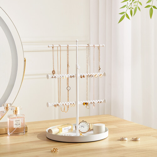 Living And Home 3-Tier Retractable Jewelry Display Stand