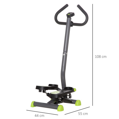 Homcom HOMCOM Twister Stepper Step Machine with LCD Screen - Grey 1