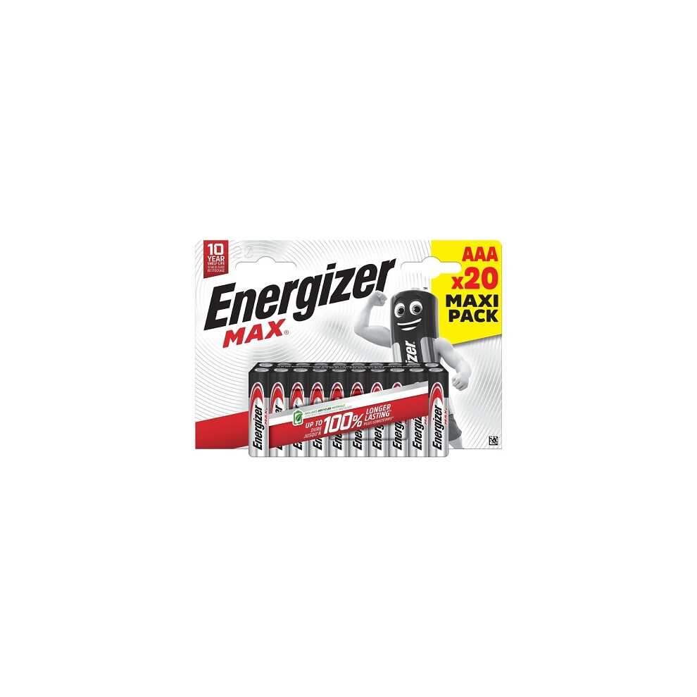 Energizer AAA Max Alkaline - Pack of 20 S30100