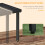 Outsunny Outsunny Garden Side Table Coffee Table with Umbrella Hole for Patio Balcony 7