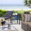 Outsunny Outsunny Garden Side Table Coffee Table with Umbrella Hole for Patio Balcony 6