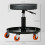 Homcom HOMCOM Pneumatic Adjustable Mechanic Stool w/ Tool Tray, Wheels 2