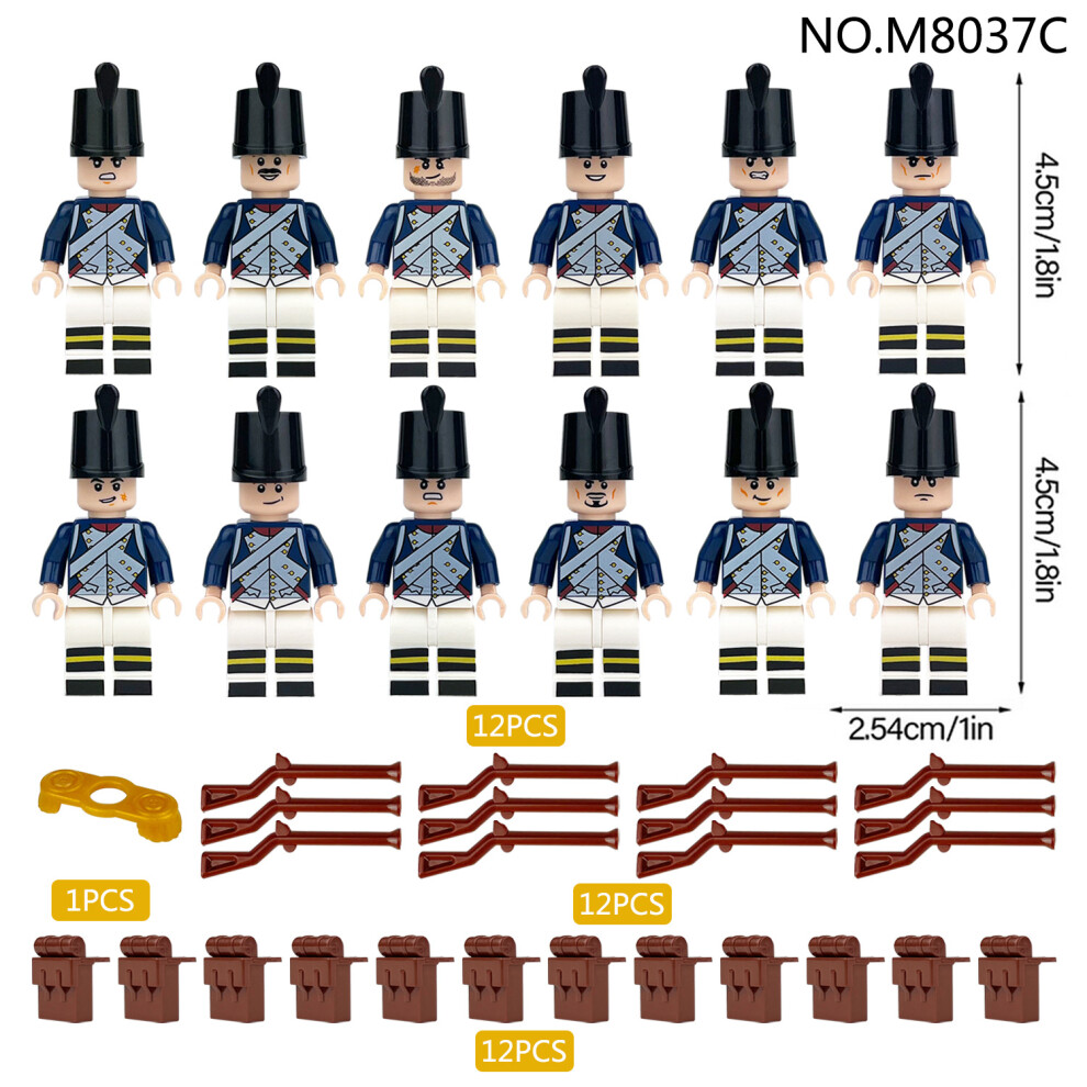 (Soldiers M8037C) Mini Figure Toy Minifigure Fit Lego Building Block Set Toy