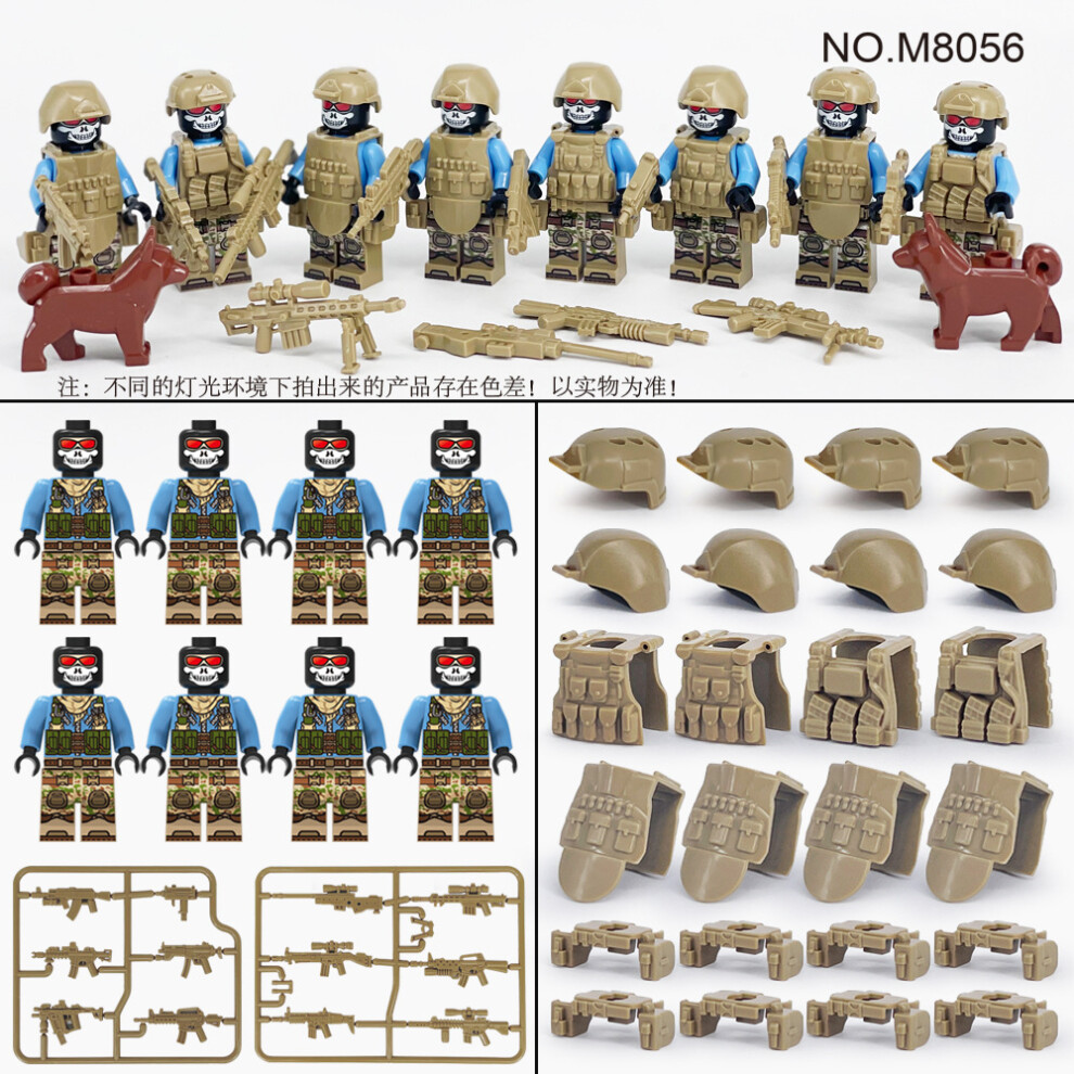 (SWAT M8056) Mini Figure Toy Minifigure Fit Lego Building Block Set Toy