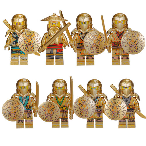 (Ninja-8 pièces) Minifigurine compatible LEGO – Ensemble de briques de construction