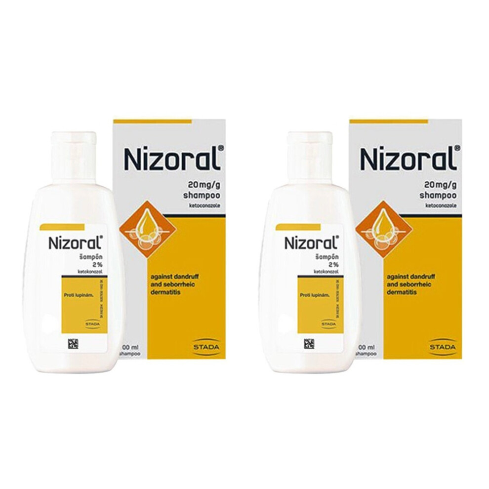 Nizoral Shampoo Against Dandruff and Dermatitis for Effective Scalp Care and Hair Health Management - 100ml (Pack Of 2)