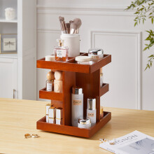 Open-Style Swivel Retro Makeup Orgainzer