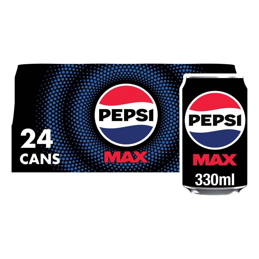 Pepsi Max No Sugar Cola Cans 24 X 330Ml