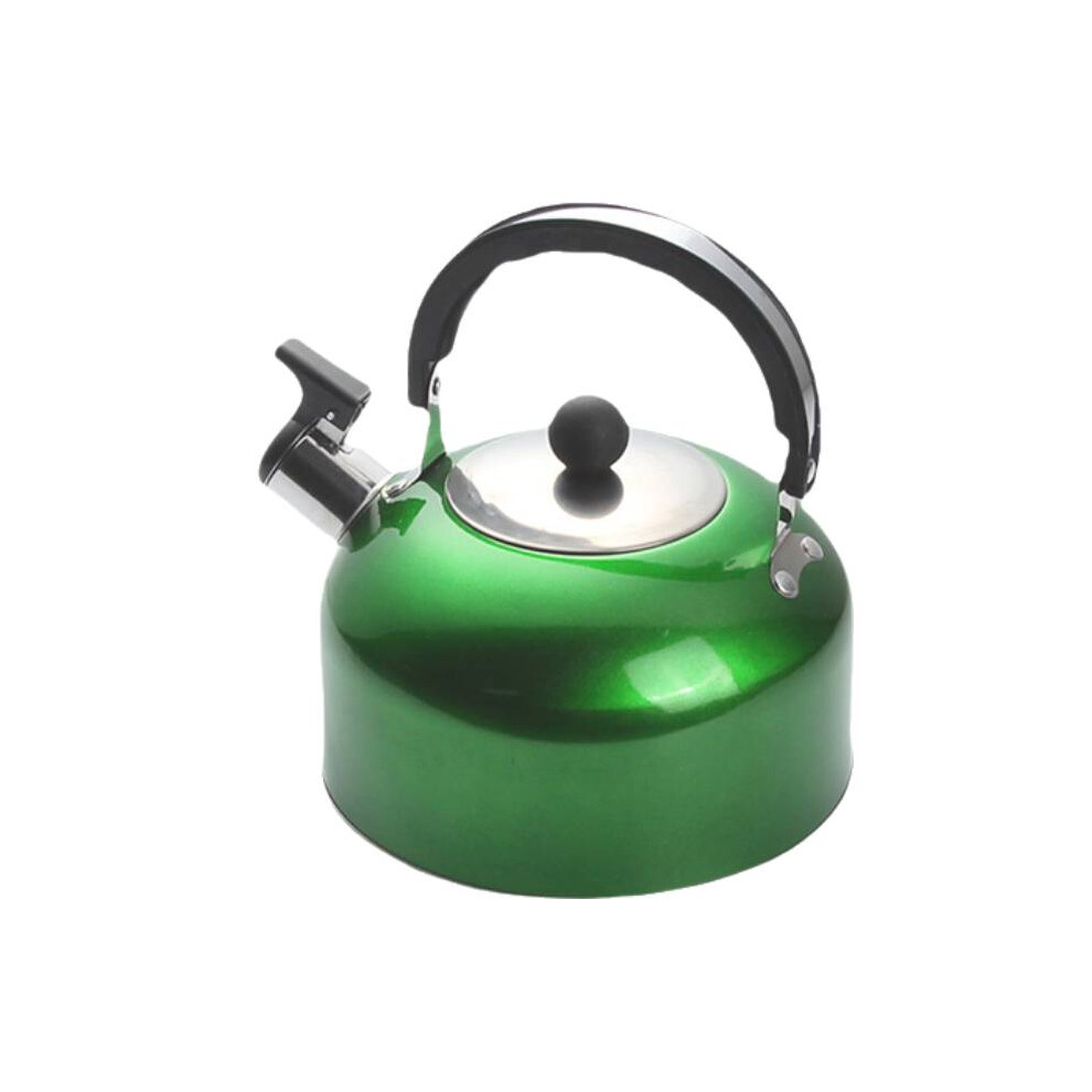 (Green) Kettle Whistling 3l Tea Stove Gas Camping Stainless Steel Teapot Water Kettle