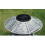 Grey Pedestal Bird Bath Feeder Planter With Solar Light Garden Table 5
