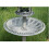 Grey Pedestal Bird Bath Feeder Planter With Solar Light Garden Table 7