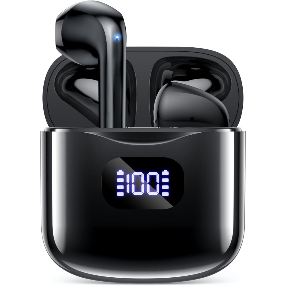 Wireless Earbuds, Bluetooth 5.3 Headphones 40Hrs Playtime With Charging Case, Ipx5 Waterproof Stereo In-Ear Earphones With Microphone For Ios Android 7386060660006