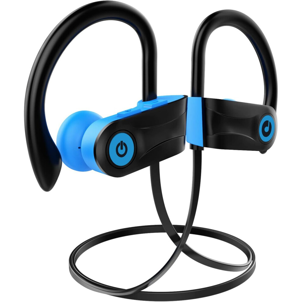 Bluetooth Headphones, Bluetooth 5.3 Wireless Earphones With 16 Hours Playtime, Stereo Bass Ipx7 Waterproof Over Ear Headphones For Workout And Sports, 7386060666435
