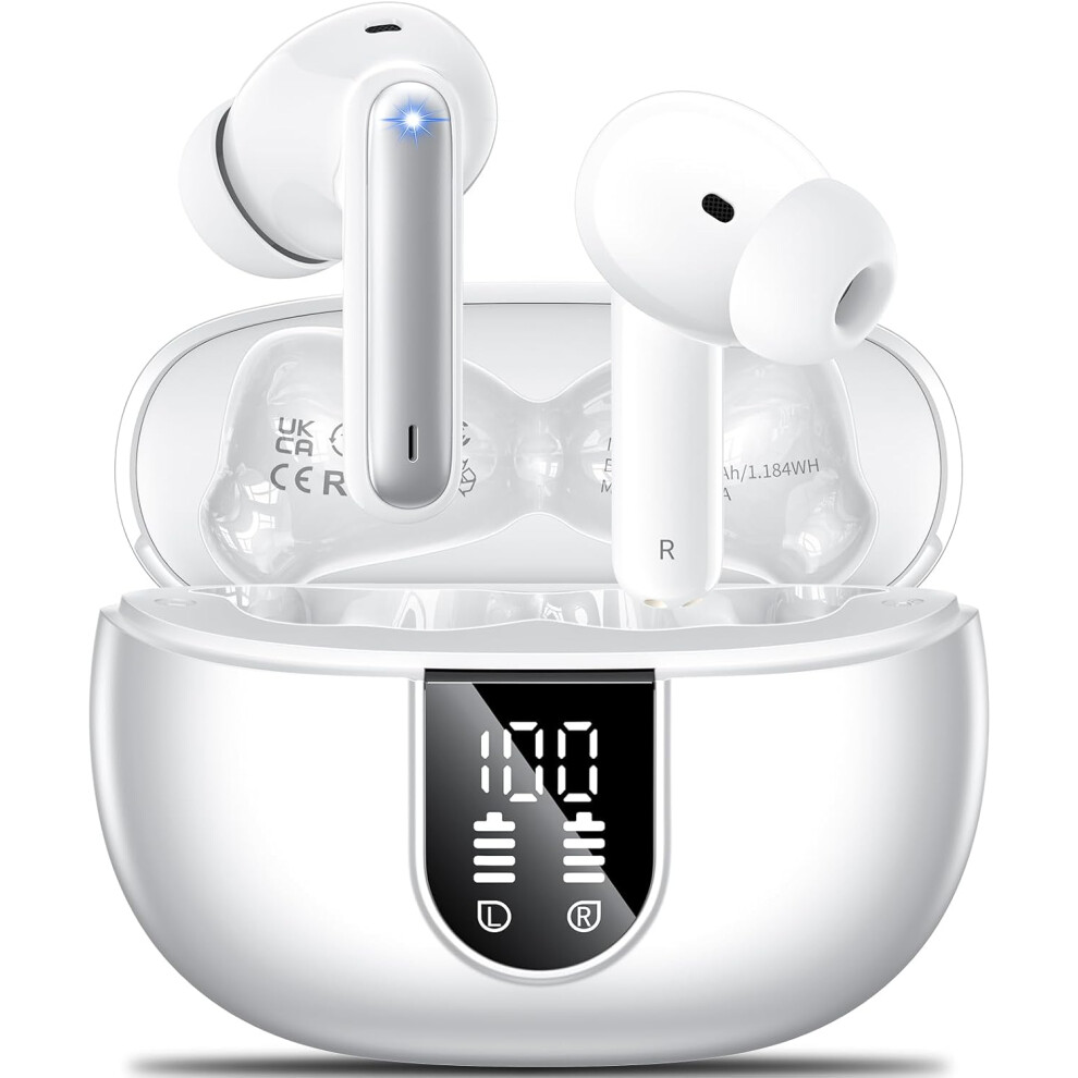Wireless Earbuds, 2024 Wireless Headphones Hifi Stereo Earphones With 4 Enc Noise Canceling Mic, 42Hs Playtime In Ear Earbud, Bluetooth 5.3 Sport Earp 7386060666602