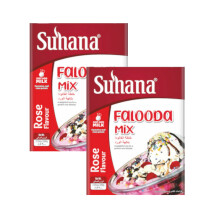 (Suhana Falooda Mix Rose 200g, Pack of 2) Suhana Spices Mix Powder -Speed up Cooking Process