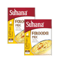 (Suhana Falooda Mix Zaffran 200g, Pack of 2) Suhana Spices Mix Powder -Speed up Cooking Process