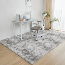(Silver Tye Dye, 80 x 150 cm-Floor Mat) Nonslip Shaggy Fluffy Rugs Bedroom Runner Doormats