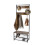 House of Home (Rustic Brown) Coat Rack Stand Shoe Storage Bench 9 Hooks Rustic 1
