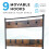 House of Home (Rustic Brown) Coat Rack Stand Shoe Storage Bench 9 Hooks Rustic 5