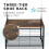 House of Home (Rustic Brown) Coat Rack Stand Shoe Storage Bench 9 Hooks Rustic 8