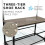 House of Home (Rustic Light Brown) Coat Rack Stand Shoe Storage Bench 9 Hooks Rustic 5