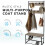 House of Home (Rustic Light Brown) Coat Rack Stand Shoe Storage Bench 9 Hooks Rustic 7