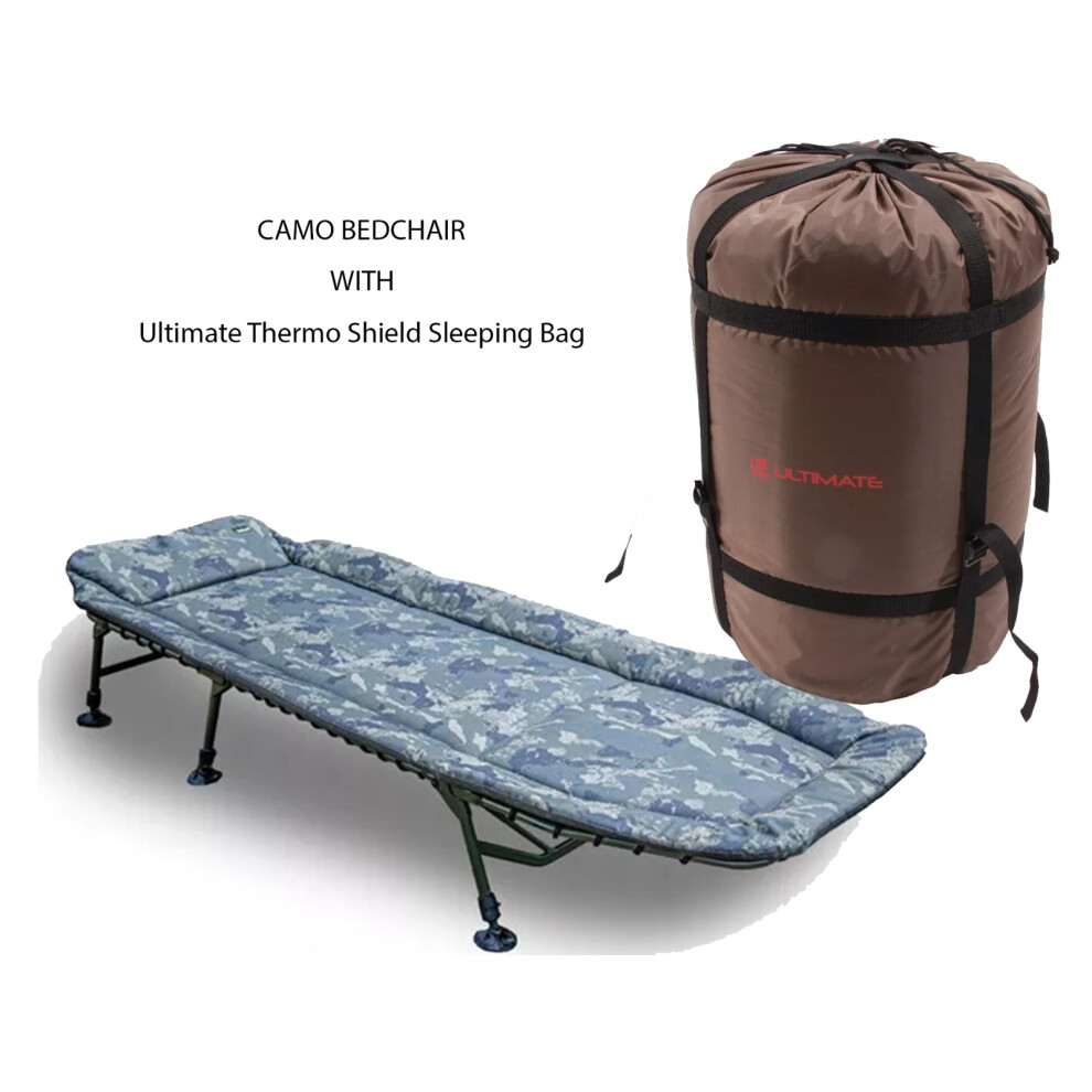 Ngt Solar Undercover Camo Bedchair Fising+Shield Sleeping Bag