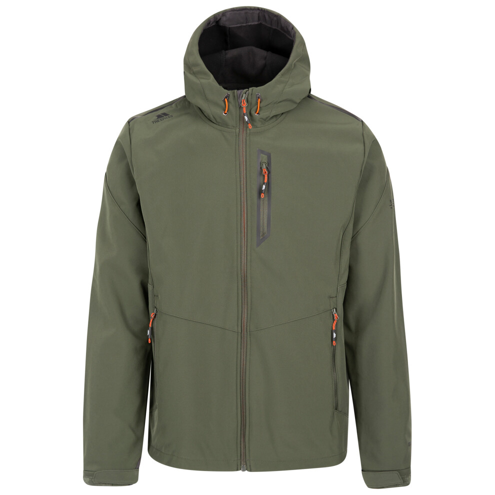 (XXS, Ivy) Trespass Mens Softshell Jacket with Hood Marlon B