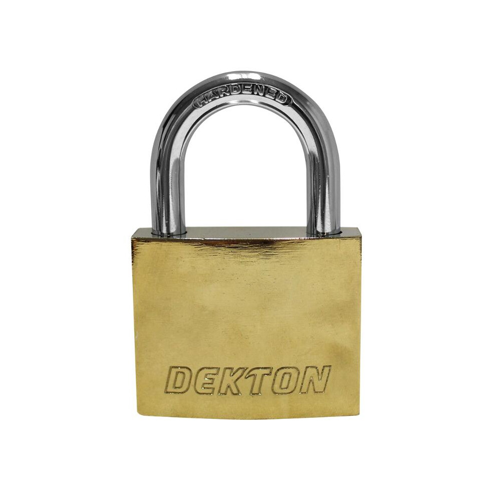 DEKTON 60MM TITANIUM PLATED IRON PADLOCK
