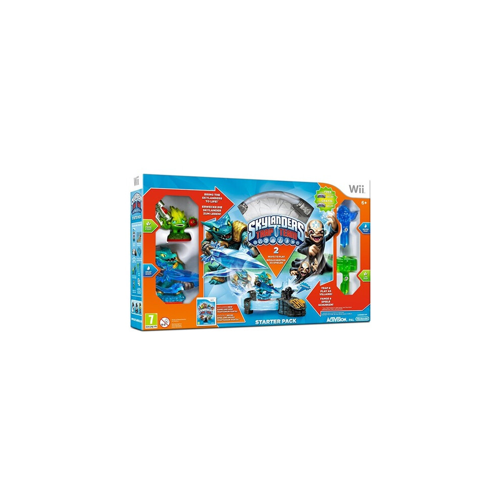 Skylanders Trap Team Starter Pack Used Nintendo Wii Game