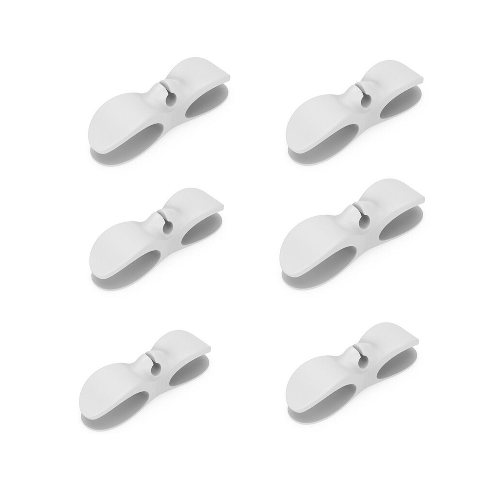 (White 6Pcs) Upgraded Cord Organizer For Appliances Soft Silicone Material Cord Wrapper 9468806695256
