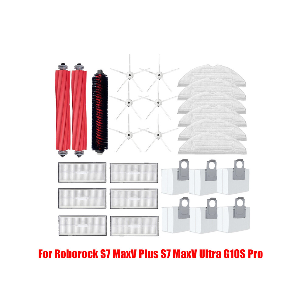 (White 27 PCS) For Roborock S7 MaxV Plus S7 MaxV Ultra G10S Pro S7 Pro Ultra G10S Pro-image-OPC-PF86BJD-NEW