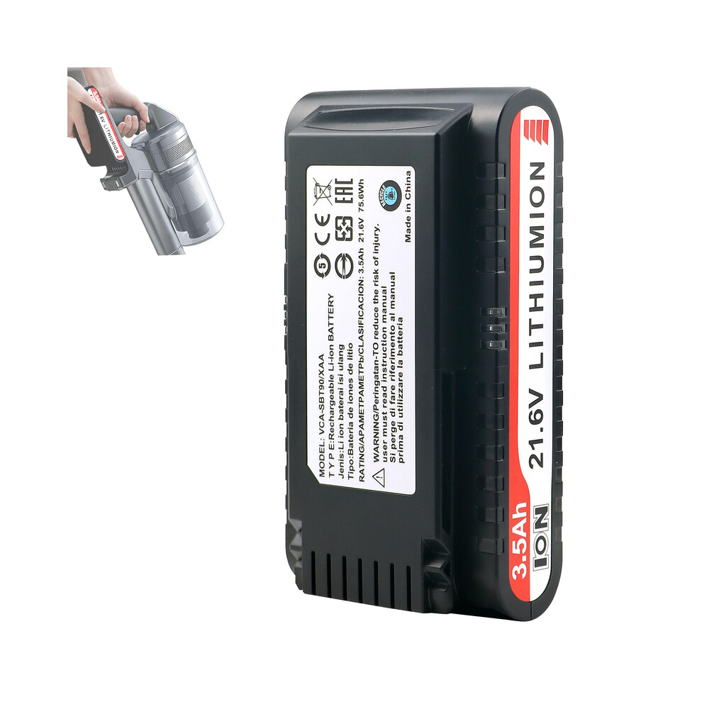 21.6V 3500mAh Replacement Vacuum Cleaner Li-ion Battery for Samsung Jet