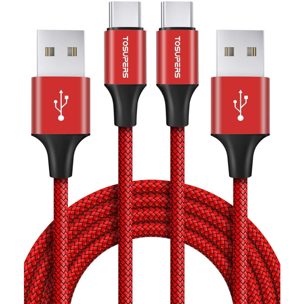 [10Ft, 2-Pack] Usb C Cable Fast Charging, Long Usb A To Type C Charger Cord Braided For Samsung Galaxy A10e A03s A13 A32 A50 A51 A52 A53 A71, Note 20 6223682516438