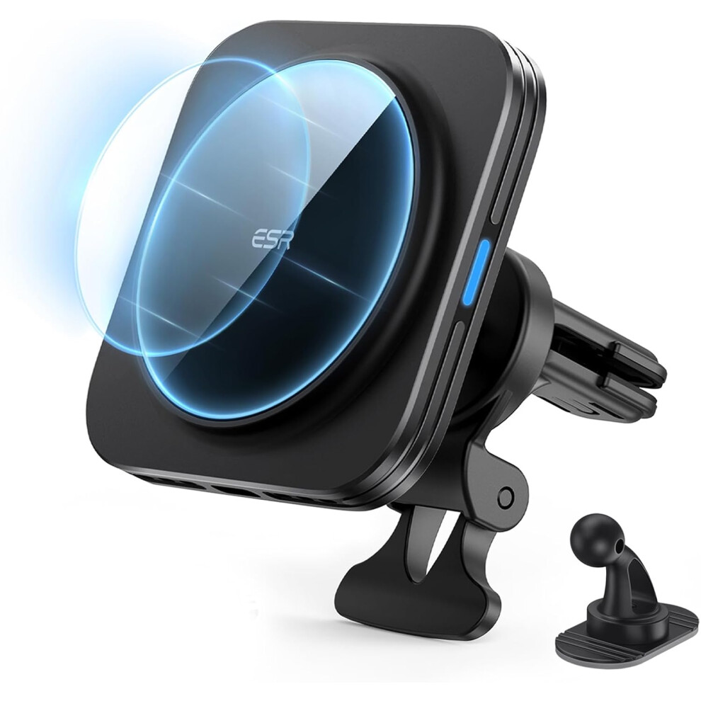 For Magsafe Car Mount Charger (Halolock), 15W Magnetic Wireless Car Charger, Compatible With Magsafe Car Charger, Air Vent/Dashboard Phone Holder Moun 6223682515127