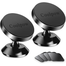 (2-Pack)Magnetic Phone Holder for car, [Strong Magnet] Magnetic Phone Mount for Car [4 Plate] iPhone Magnetic car Phone Holder Mount for Cell Phone [3