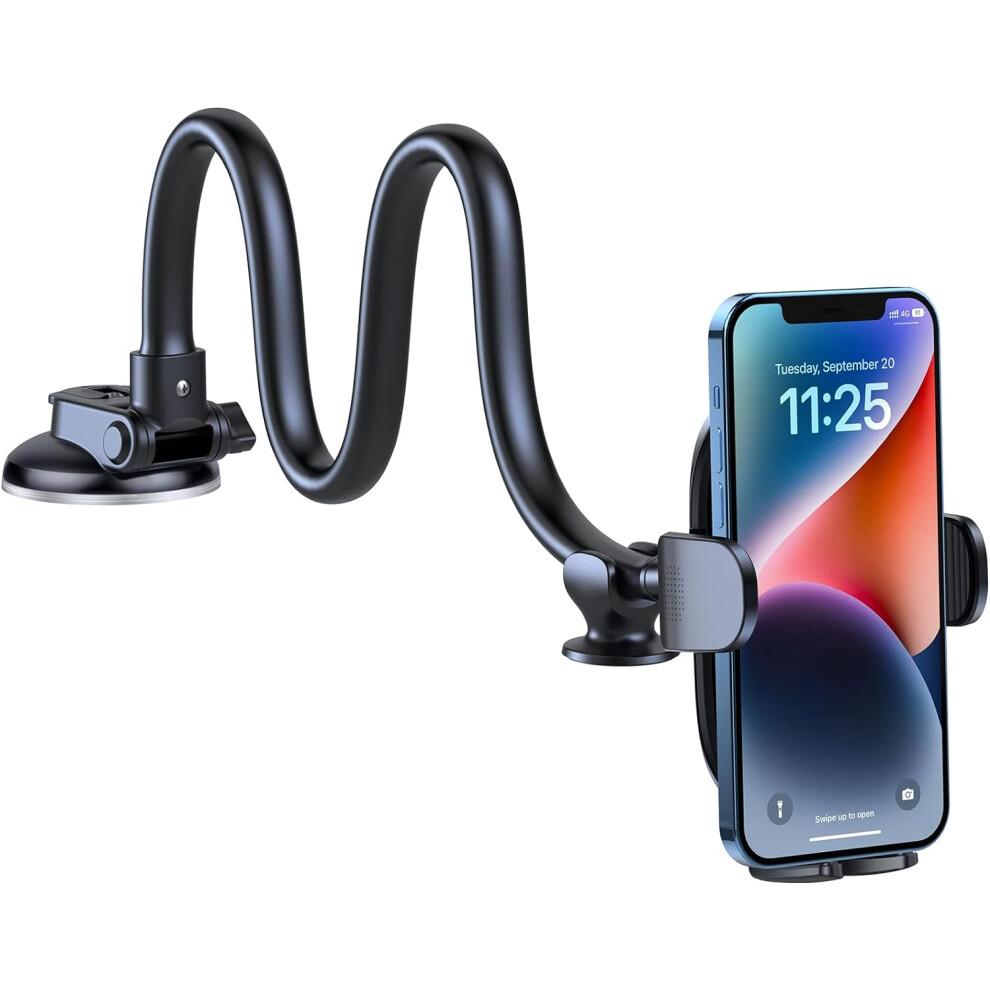 Phone Mount For Car [Gooseneck 13" Long Arm] Car Phone Holder For Dashboard, Windshield, Strong Suction Cup Cell Phone Holder For Car Truck For Iphone 6223682513727
