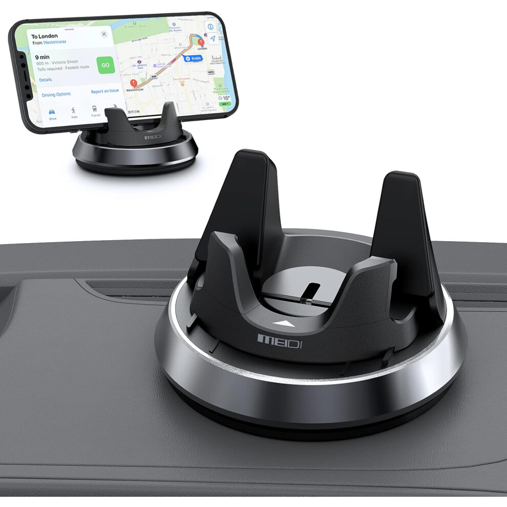 Dashboard Phone Holder, Car Phone Holder Mount, Thickness Adjustable Car Cell Phone Cradle, 360Rotatable Car Mat Compatible With Iphone,Samsung,Andro 6223682514618