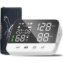 Blood Pressure Monitors for Home Use, Auto Extra Large Upper Arm Blood Pressure Cuff, Accurate Blood Pressure Machine with Large VA Display, Bluetooth