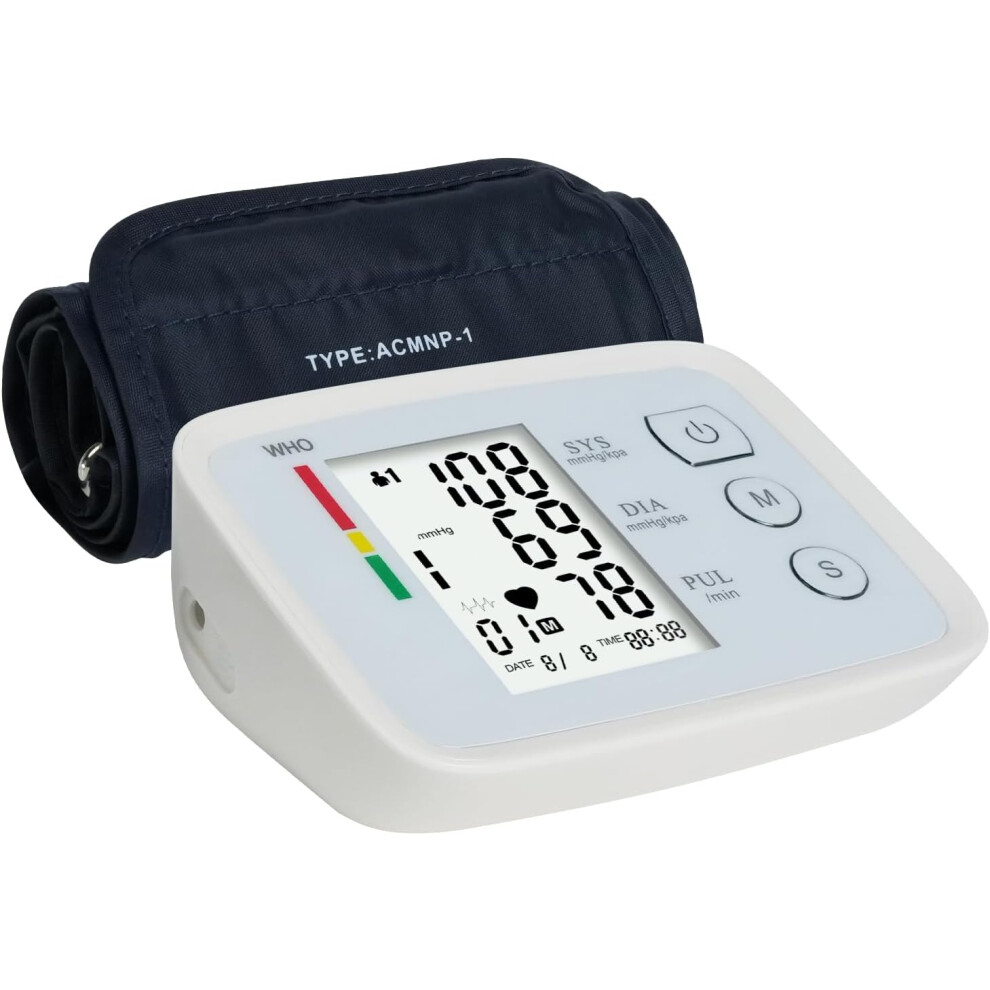 Nuonove Blood Pressure Monitor,Upper Arm Blood Pressure Monitor For Home Use, Adjustable Large Blood Pressure Monitor Cuff, Accuracy Bp Machine, Two User Mode