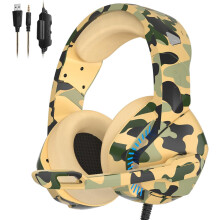 PS4 Gaming Headset with 7.1 Surround Sound, PC Headset with Noise Canceling Mic & LED Light, H3 Over Ear Headphones for Nintendo Switch, PS5, Xbox One