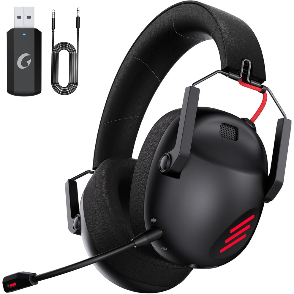 Wireless Gaming Headset For Pc, Ps5, Ps4, Mac, Nintendo Switch, Gaming Headphones With Microphone, Bluetooth 5.3 Gaming Headset Wireless, Only 3.5Mm W 6223682517824
