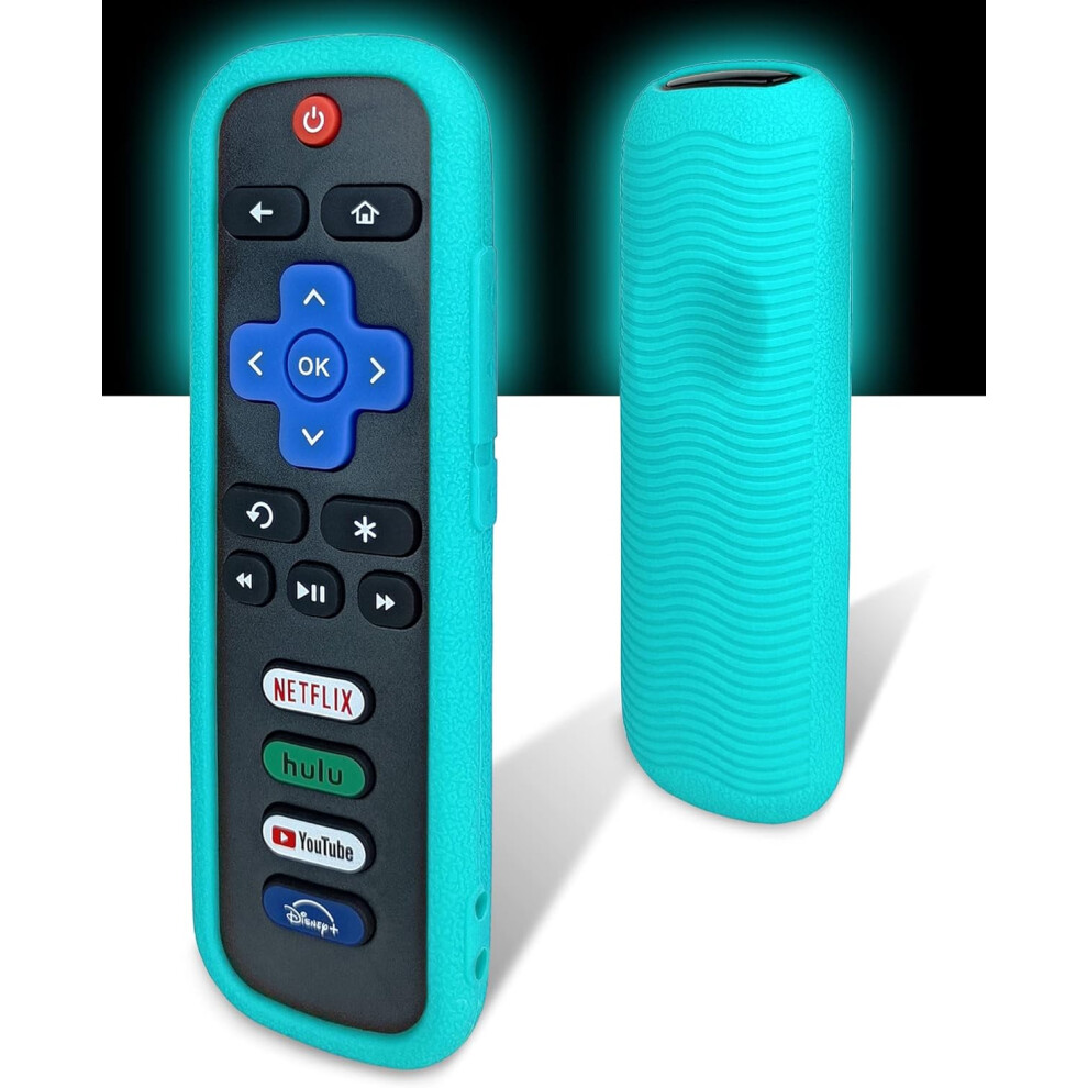 Protective Cover For Roku Remote - Environmentally Friendly Silicone Material, Drop-Proof, Dust-Proof, Washable, Compatible With Most Models Of Roku V 6223682516926