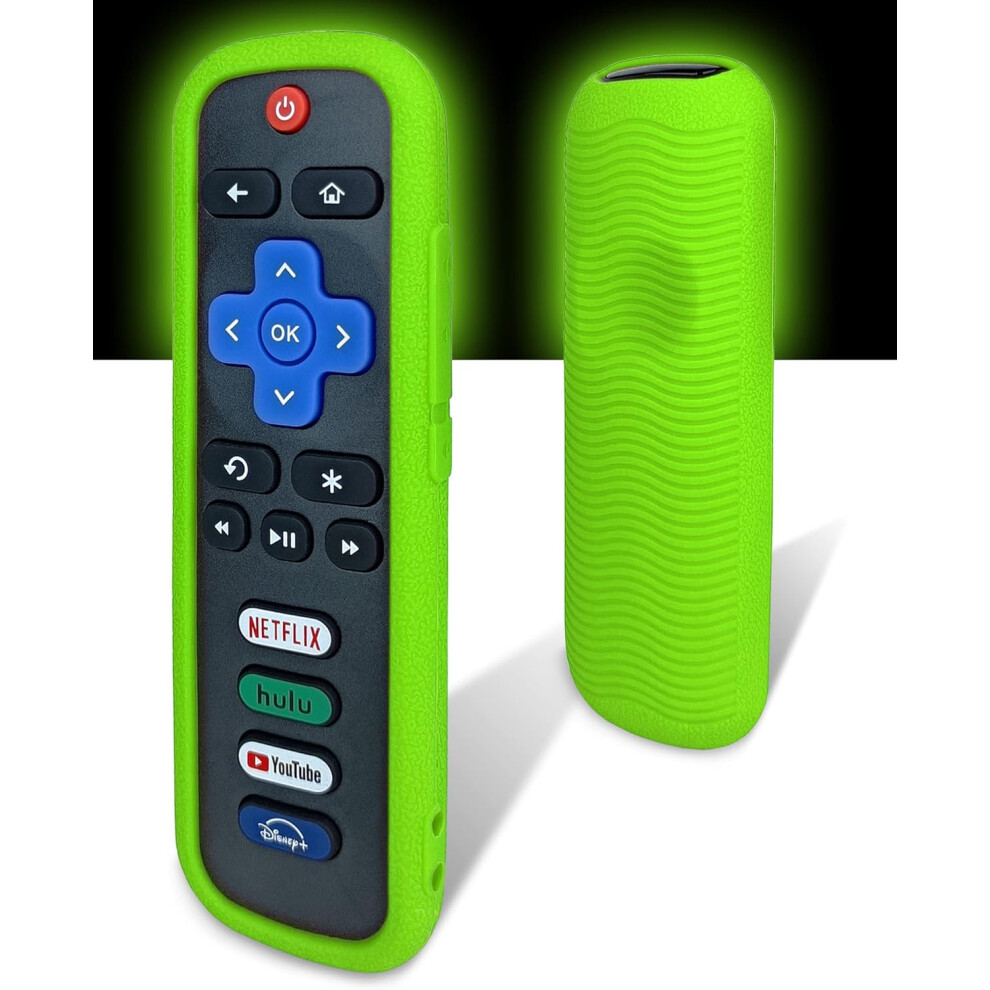 Protective Cover For Roku Remote - Environmentally Friendly Silicone Material, Drop-Proof, Dust-Proof, Washable, Compatible With Most Models Of Roku V 6223682516902