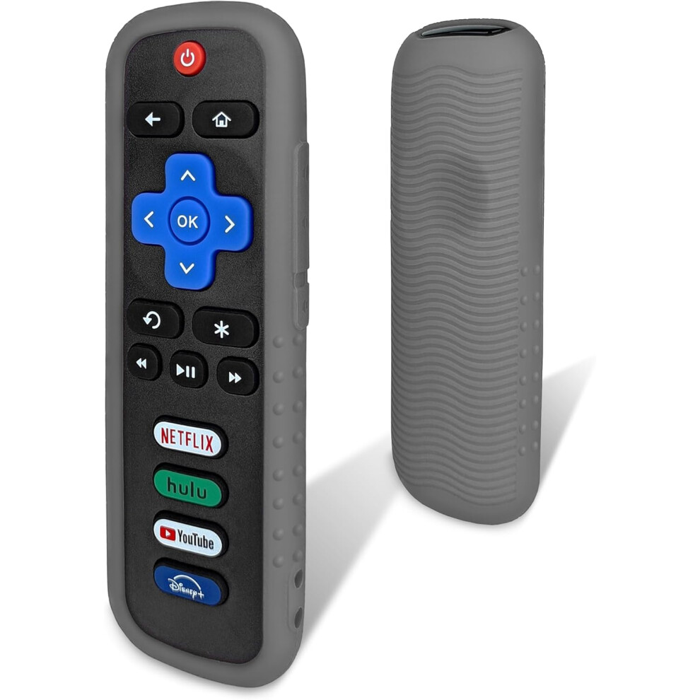 Protective Cover For Roku Remote - Environmentally Friendly Silicone Material, Drop-Proof, Dust-Proof, Washable, Compatible With Most Models Of Roku V 6223682516964