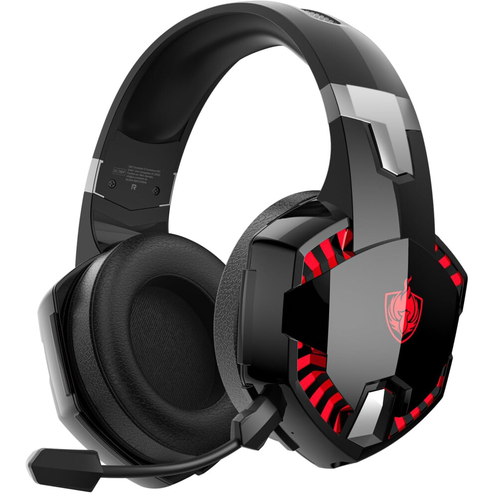 Ps4 Gaming Headset For Ps5, Pc, Switch, G2000 Pro Bluetooth Wireless Over Ear Headphones For Phone, Laptop, With Detachable Noise Cancelling Mic, Ster 6223682517893
